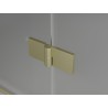 Mexen Mist-H Duo Duschkabine rechts öffnend 75 x 100 cm, transparent, gebürstetes Gold - 8A5-075L-100P-55-00
