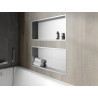 Mexen X-Wall-R Nischenablage mit Flansch 75 x 30 cm, Inox - 1910753010