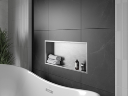 Mexen X-Wall-R Nischenablage mit Flansch 75 x 30 cm, Inox - 1910753010