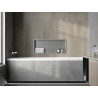 Mexen X-Wall-R Einbauwandregal mit Flansch 75 x 30 cm, Inox - 1910753010