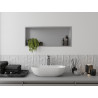 Mexen X-Wall-R Regalnische mit Flansch 75 x 30 cm, Inox - 1910753010