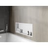 Mexen X-Wall-R Nischenregal mit Flansch 75 x 30 cm, weiß - 1920753010
