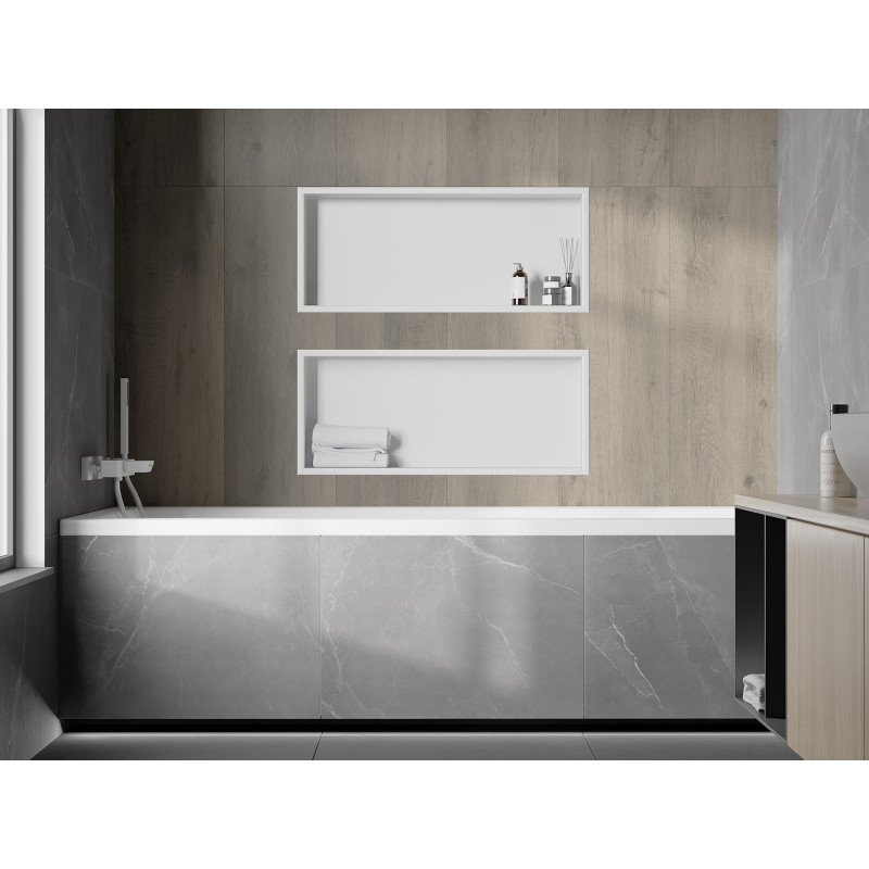 Mexen X-Wall-R Nischenregal mit Rand 75 x 30 cm, weiß - 1920753010