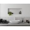 Mexen X-Wall-R Nischenregal mit Flansch 75 x 30 cm, weiß - 1920753010