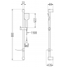 Mexen DF62 verstellbares Duschset, gold - 785624582-50