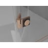 Mexen Mist-H Duo Duschkabine schwenkbar 85 x 85 cm, transparent, gebürstetes Kupfer - 8A5-085L-085P-65-00