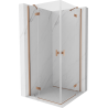 Mexen Mist-H Duo Duschkabine, 90 x 90 cm, transparent, gebürstetes Kupfer - 8A5-090L-090P-65-00