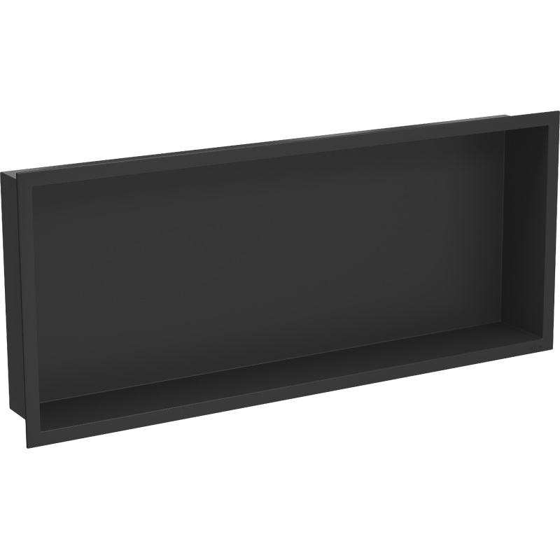 Mexen X-Wall-R Nischenregal mit Flansch 75 x 30 cm, schwarz - 1970753010