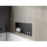 Mexen X-Wall-R Nischenregal mit Flansch 75 x 30 cm, schwarz - 1970753010