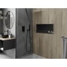 Mexen X-Wall-R Nischenregal mit Flansch 75 x 30 cm, schwarz - 1970753010