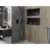 Mexen X-Wall-R Nischenregal mit Flansch 75 x 30 cm, schwarz - 1970753010