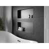 Mexen X-Wall-R Nischenregal mit Flansch 75 x 30 cm, schwarz - 1970753010