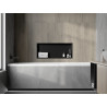 Mexen X-Wall-R Nischenregal mit Flansch 75 x 30 cm, schwarz - 1970753010