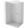 Mexen Mist-H L Duo Duschkabine klappbar links 120 x 80 cm, transparent, Chrom - 8A5L-120L-080P-01-00