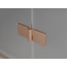Mexen Mist-H Duo Duschkabine rechts öffnend 85 x 100 cm, transparent, gebürstetes Kupfer - 8A5-085L-100P-65-00