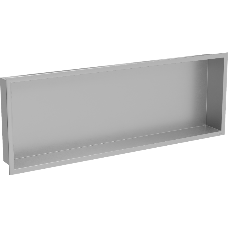 Mexen X-Wall-R Einbauregal mit Rahmen 90 x 30 cm, Inox - 1910903010