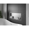 Mexen X-Wall-R Nischenregal mit Flansch 90 x 30 cm, Inox - 1910903010