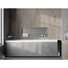 Mexen X-Wall-R Nischenregal mit Flansch 90 x 30 cm, Inox - 1910903010