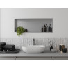 Mexen X-Wall-R Nischenregal mit Flansch 90 x 30 cm, Inox - 1910903010