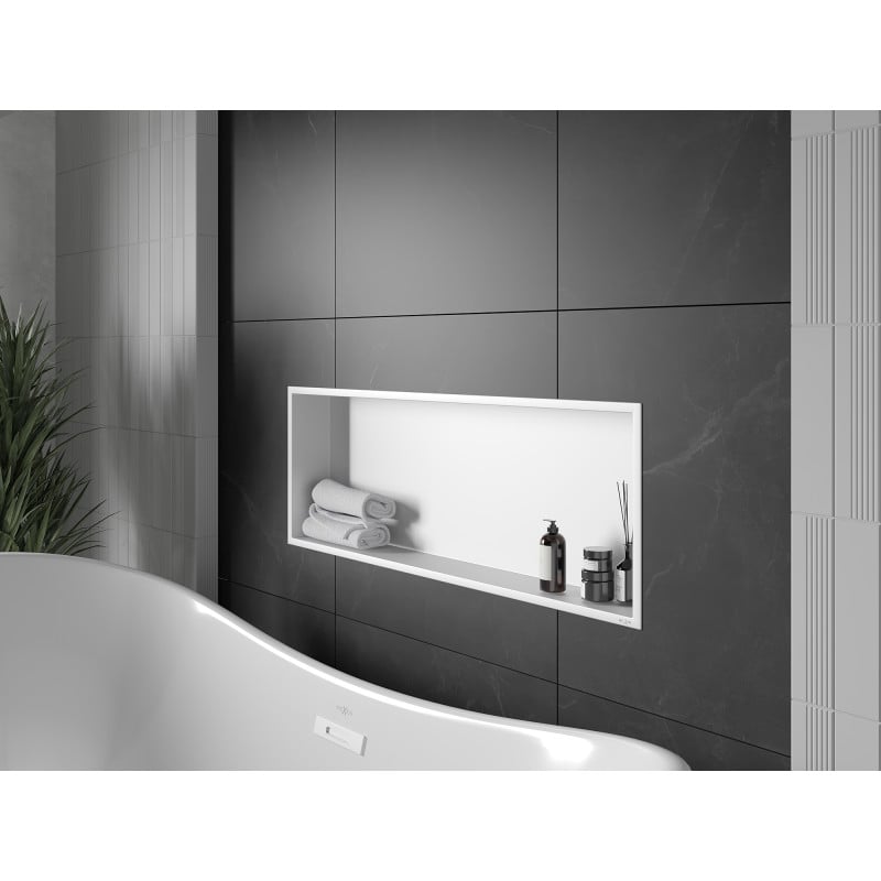 Mexen X-Wall-R Wandregal mit Rahmen 90 x 30 cm, weiß - 1920903010