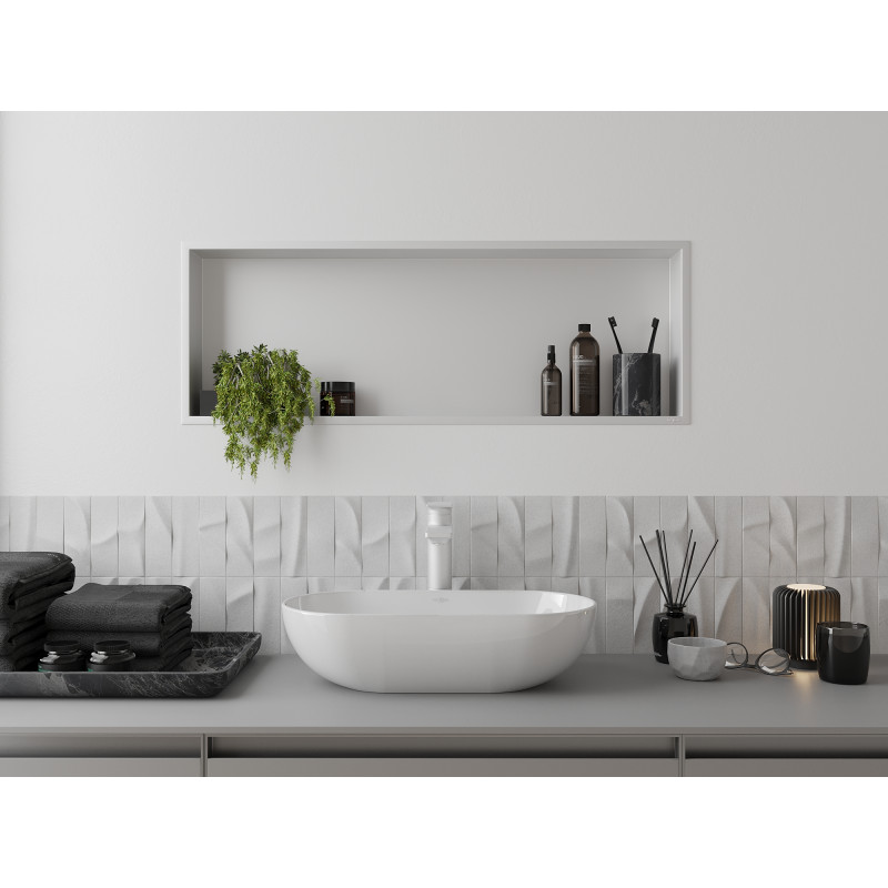Mexen X-Wall-R Wandregal mit Rahmen 90 x 30 cm, weiß - 1920903010