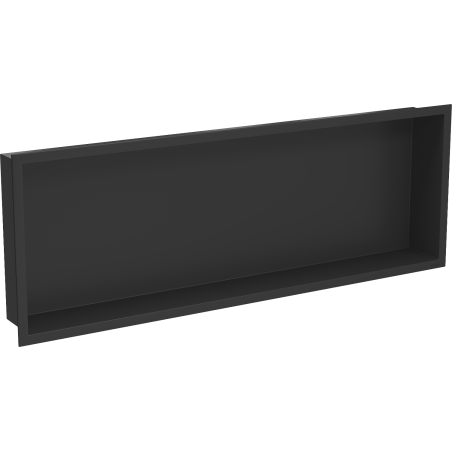 Mexen X-Wall-R Nischenregal mit Flansch 90 x 30 cm, schwarz - 1970903010