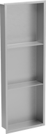 Mexen X-Wall-R Nischenregal mit Flansch und Regal 90 x 30 cm, Inox - 1910903010S