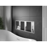 Mexen X-Wall-R Nischenregal mit Rahmen und Ablage 90 x 30 cm, Inox - 1910903010S
