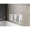 Mexen X-Wall-R Einbau-Nischenregal mit Blende und Regal 90 x 30 cm, weiß - 1920903010S