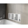 Mexen X-Wall-R Nischenregal mit Flansch und Regal 90 x 30 cm, weiß - 1920903010S