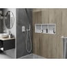 Mexen X-Wall-R Nischenregal mit Flansch und Regal 90 x 30 cm, weiß - 1920903010S