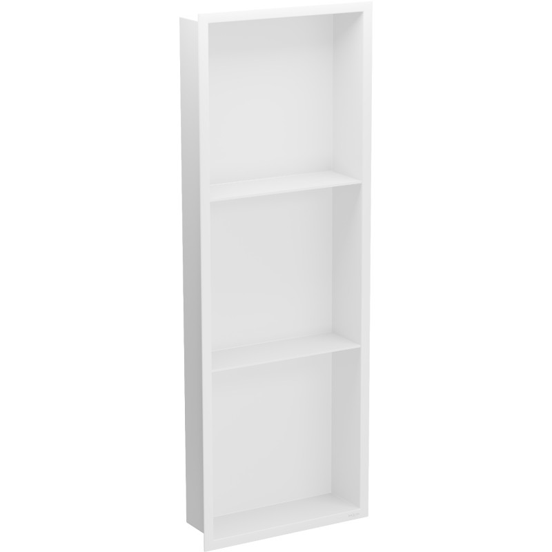 Mexen X-Wall-R Einbau-Nischenregal mit Blende und Regal 90 x 30 cm, weiß - 1920903010S