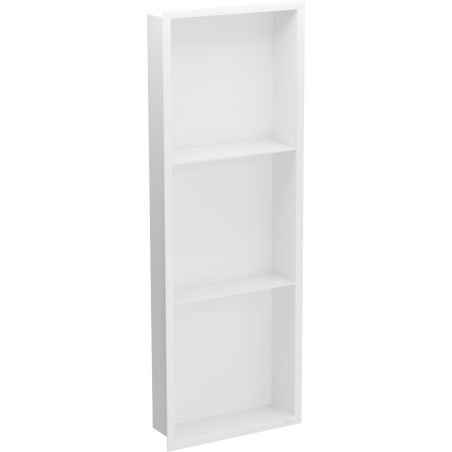 Mexen X-Wall-R Nischenregal mit Flansch und Regal 90 x 30 cm, weiß - 1920903010S
