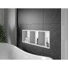 Mexen X-Wall-R Einbau-Nischenregal mit Blende und Regal 90 x 30 cm, weiß - 1920903010S
