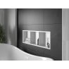 Mexen X-Wall-R Nischenregal mit Flansch und Regal 90 x 30 cm, weiß - 1920903010S