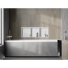 Mexen X-Wall-R Nischenregal mit Flansch und Regal 90 x 30 cm, weiß - 1920903010S
