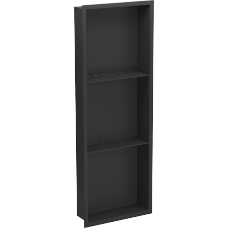 Mexen X-Wall-R Nischenablage mit Flansch und Regal 90 x 30 cm, schwarz - 1970903010S
