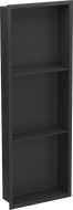 Mexen X-Wall-R Einbauregal mit Flansch und Auflage 90 x 30 cm, Schwarz - 1970903010S