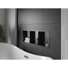 Mexen X-Wall-R Nischenablage mit Flansch und Regal 90 x 30 cm, schwarz - 1970903010S
