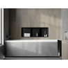 Mexen X-Wall-R Nischenablage mit Flansch und Regal 90 x 30 cm, schwarz - 1970903010S