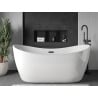 Mexen X-Wall-R Nischenregal mit Flansch und Regal 90 x 30 cm, schwarz - 1970903010S