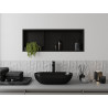 Mexen X-Wall-R Nischenregal mit Flansch und Regal 90 x 30 cm, schwarz - 1970903010S