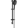 Mexen DB22 schwarzes, verschiebbares Duschset - 785224584-70