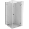Mexen Lunar-B Duschkabine Schwenktür rechts 80 x 80 cm, transparent, gun gray gebürstet - 832-080-080-66-00-P