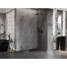 Mexen Lunar-B Duschkabine rechts 85 x 80 cm, transparent, gebürstetes Kanonengrau - 832-085-080-66-00-P