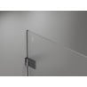 Mexen Lunar-B Duschkabine rechts 85 x 80 cm, transparent, gebürstetes Kanonengrau - 832-085-080-66-00-P
