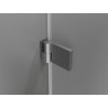Mexen Lunar-B Duschkabine rechts 85 x 80 cm, transparent, gebürstetes Kanonengrau - 832-085-080-66-00-P