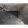 Mexen Lunar-B Duschkabine schwenkbar rechts 100 x 80 cm, transparent, gebürstetes Gun Gray - 832-100-080-66-00-P