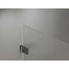 Mexen Lunar-B Duschkabine, rechte Tür, 100 x 90 cm, transparent, gebürstetes Gun Gray - 832-100-090-66-00-P
