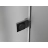 Mexen Lunar-B Duschkabine schwenkbar rechts 100 x 100 cm, transparent, gun gray gebürstet - 832-100-100-66-00-P